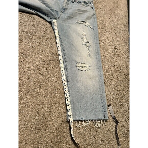 Madewell The Perfect Vintage Wide-Leg Crop Jean Raw‎ Hem Size 29 - Picture 5 of 6